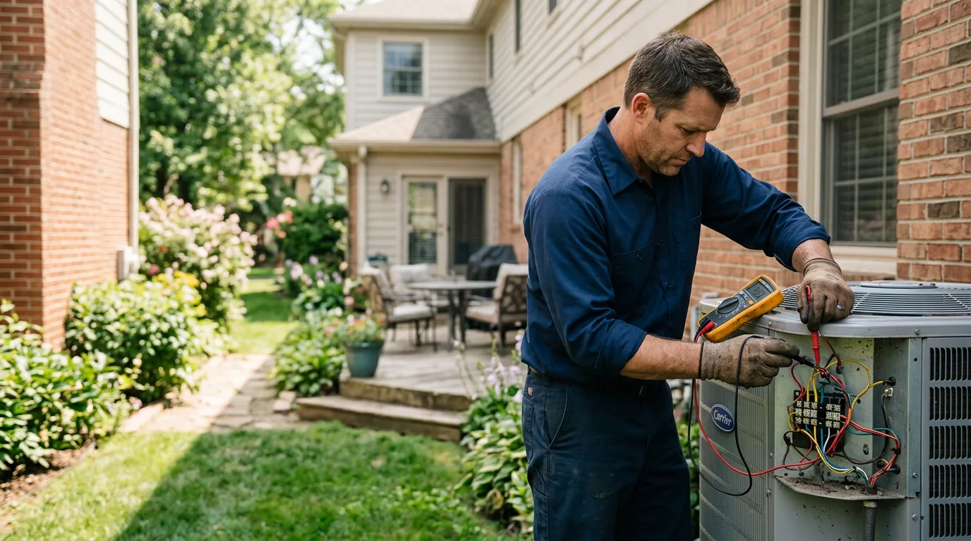 HVAC technician working near Vina, CA